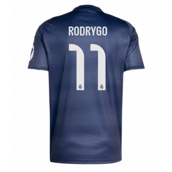 Billige Fotballdrakt Real Madrid Rodrygo Goes #11 Replika Bortedrakt 2025-26 Kortermet